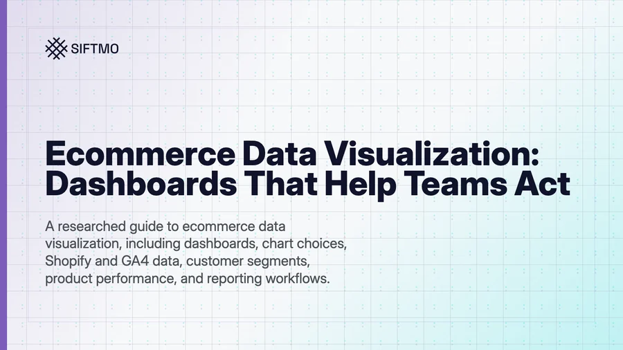 Editorial cover for an ecommerce data visualization guide.