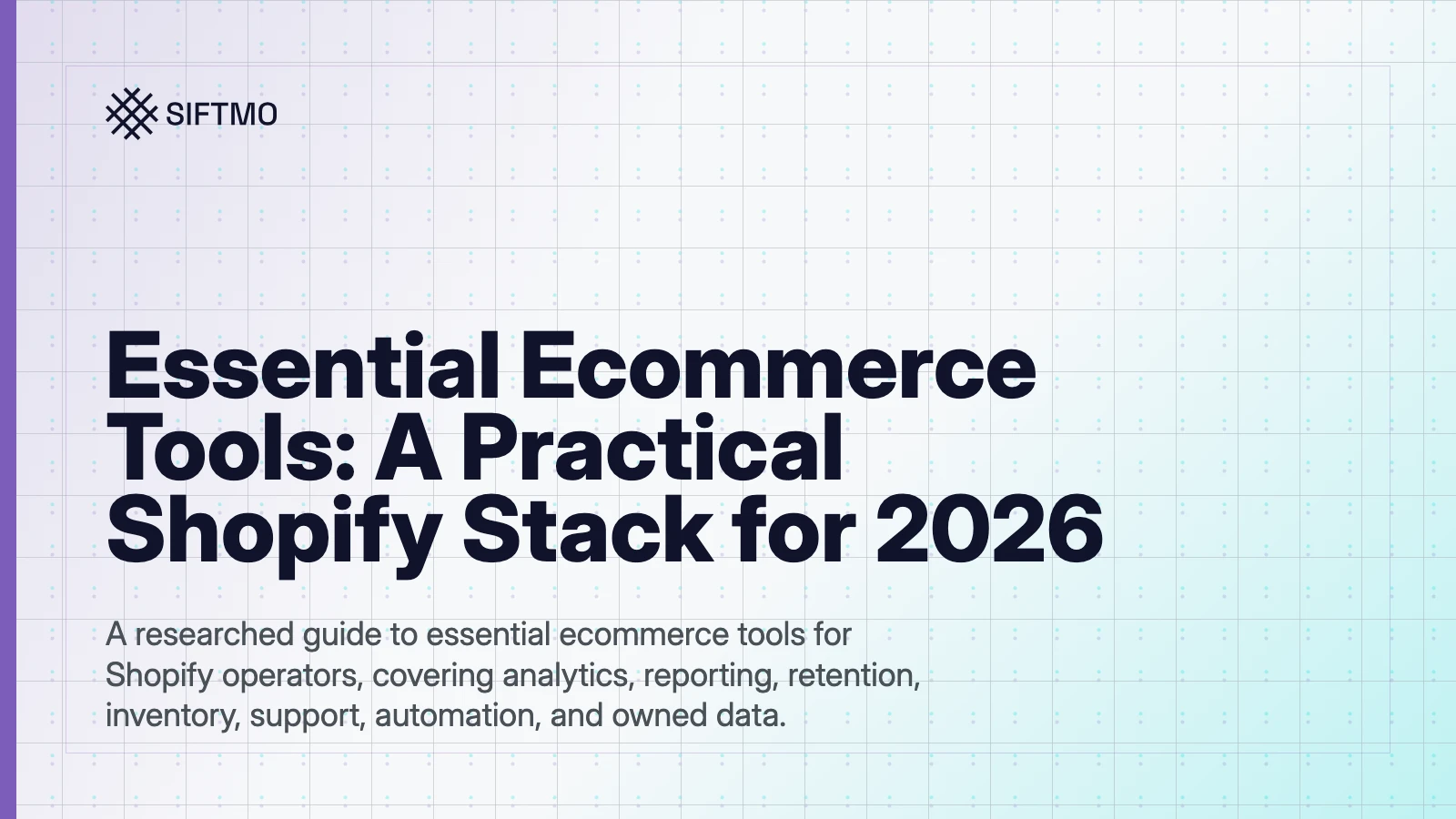 Editorial cover for a guide to essential ecommerce tools.