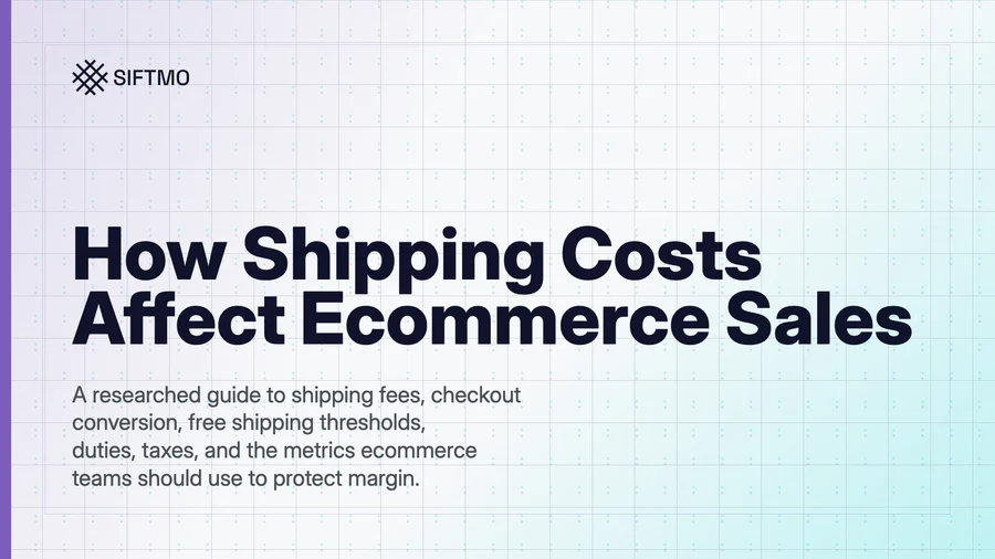Editorial cover for a guide to shipping costs and ecommerce sales.